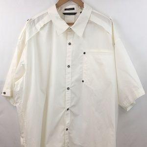 White Shirt Sean John Tailored Fit Sz 4XLT Button